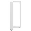 vidaXL Nohy barového stola v tvare T, 2 ks, biele, 60x35x(90-91) cm, oceľové