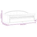 vidaXL Denná posteľ s matracom krémová 80x200 cm látka