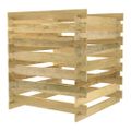 vidaXL Latkový záhradný kompostér 90x90x90 cm impregnovaná borovica
