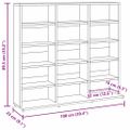 vidaXL CD skrinka hnedý dub 100x23x89,5 cm spracované drevo