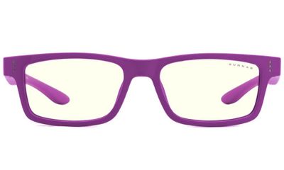 GUNNAR kancelárske/hermé okuliare CRUZ KIDS SMALL (4-8) MAGENTA číre sklá BLF 35 NATURAL focus Okuliare, kancelárske, herné, fialové obrúčky, číre sklá, pre deti 4-8 rokov
