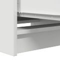vidaXL Komoda biela 37,5x35x99 cm spracované drevo