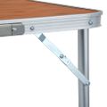 vidaXL Skladací kempingový stôl 180x60 cm hliníkový