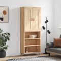 vidaXL Vysoká skrinka dub sonoma 69,5x34x180 cm spracované drevo