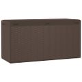 vidaXL Záhradný úložný box hnedý 114x47x60 cm