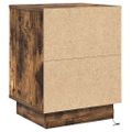 vidaXL Nočný stolík 2 ks Dymová dub 39 x 34,5 x 50 cm Kompozitné drevo