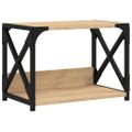 vidaXL Stojan na tlačiareň 2-posch. dub sonoma 44x26x31,5 cm kom.drevo