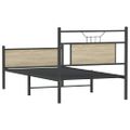 vidaXL Posteľný rám bez matraca dub sonoma 90x200 cm kompozitné drevo