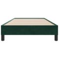 vidaXL Rám postele bez matraca Tmavo zelená 80x210 cm Zamat