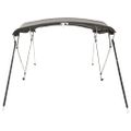 vidaXL Strieška Bimini s 3 oblúkmi a stenami 243x(170-182)x137 cm