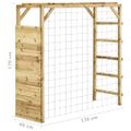 vidaXL Preliezačka s futbalovou bránkou 170x60x170 cm impregnovaná borovica