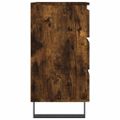 vidaXL Nočné stolíky 2 ks dymový dub 40x35x69 cm kompozitné drevo