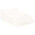 vidaXL Vankúš na nohy 68 x 40 x 21,5 cm PU pena Biela