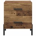 vidaXL Nočný stolík Staré drevo 40 x 35 x 47,5 cm Kompozitné drevo