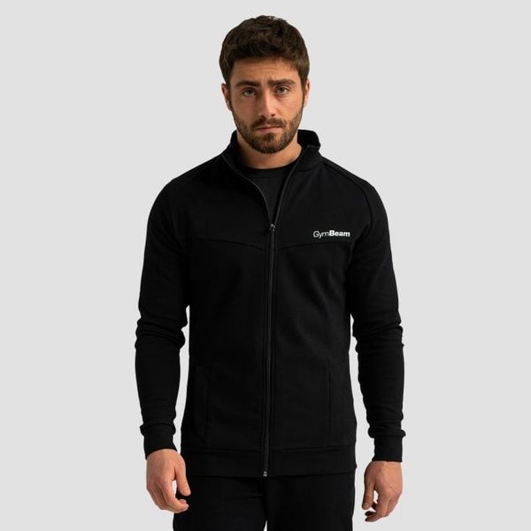 Mikina so zipsom Limitless Black - GymBeam, veľkosť XXL, veľkosť oblečenia XXL