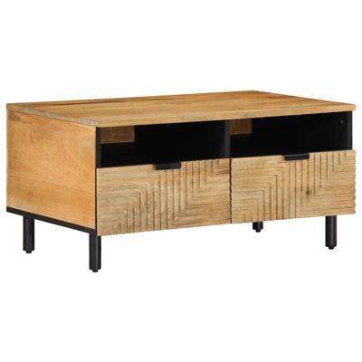 VidaXL Konferenčný stolík Hnedý 80x54x40 cm Masívne drevo Mango