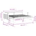 vidaXL Rozkladacia denná posteľ s matracmi modrá 90x200 cm zamat