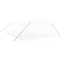 vidaXL Fóliovník s oceľovým rámom biely 32 m² 8x4x2 m