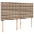 vidaXL Osmanský rám postele s matracmi biela 200x200 cm umelá koža