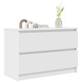 TV Skrinka vidaXL Biela 80x35x54 cm Drevo