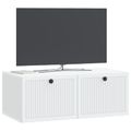 vidaXL Nástenná TV skrinka Biela 78,5 x 41 x 30 cm Kompozitné drevo