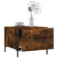 vidaXL Konferenčné stolíky 2 ks dymový dub 50x50x40cm kompozitné drevo