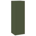 vidaXL Stojan na rastliny 2 pcs Olivovo zelená 24 x 24 x 75 cm Oceľ