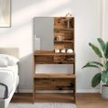 VidaXL súprava toaletného stolíka Old Wood Engineered Wood