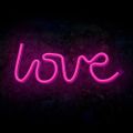 Neónové LED svetlo LOVE ružový Bat + USB FLNE05 Forever Light