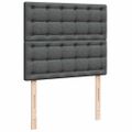 vidaXL Osmanská posteľ s matracom tmavosivá 120x200 cm látka