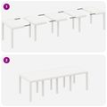 vidaXL Záhradný jedálenský set 9 ks Svetlosivá Polypropylén