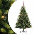 vidaXL Umelý vianočný stromček s kĺbmi 150 LED Zelená 150 cm PVC a PE