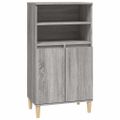 vidaXL Vysoká skrinka sivý dub sonoma 60x36x110 cm spracované drevo