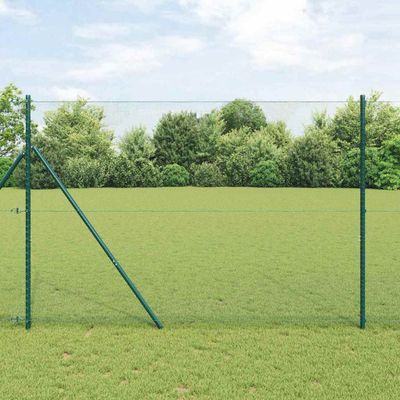 vidaXL Hexagonálny plot Zelená 1,6 x 25 m PVC