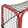vidaXL Hokejová bránka a sieť červeno-čierna 68x32x47cm oceľ+polyester
