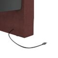vidaXL Pohovka s USB fialová látková 90x200 cm