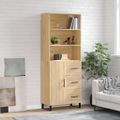 vidaXL Vysoká skrinka dub sonoma 69,5x34x180 cm spracované drevo