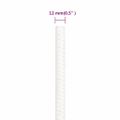 vidaXL Lodné lano biele 12 mm 25 m polypropylén