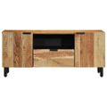 vidaXL TV skrinka Hnedá 105 x 33,5 x 46 cm Masívne mango drevo