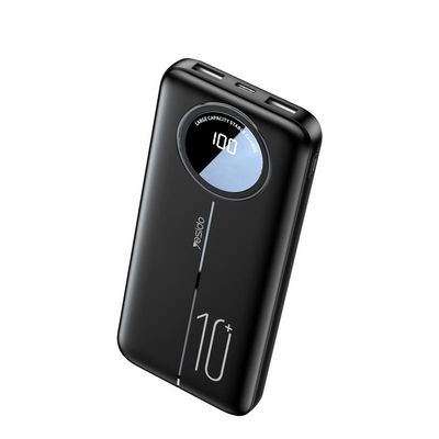yesido Powerbank YP40 10 000 mAh LED, 2xUSB-A + USB-C, BLACK