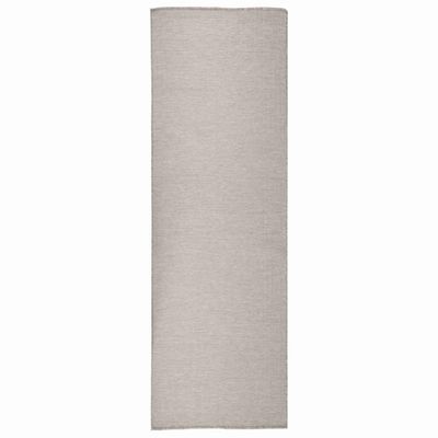 vidaXL Vonkajší koberec s plochým tkaním 80x250 cm svetlošedý