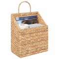 vidaXL Závesný košík Vodný hyacint 30 x 17,5 x 49,5 cm Prírodná