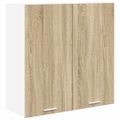 vidaXL Závesná skrinka Sonoma dub 80 x 31 x 80 cm Kompozitné drevo