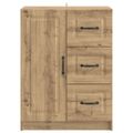 vidaXL Servírovacia skriňa Dub artisan 66 x 34,5 x 87 cm