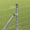 vidaXL Európsky plot s hrotmi 10 x 1,2 m Pozinkovaná oceľ Strieborná