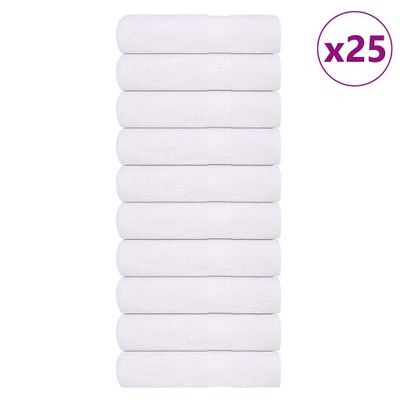 vidaXL Sprchové osušky FROGN 25 ks biele 70x140 cm 360 g/m²