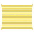 vidaXL Slnečná plachta Žltá a biela 5 x 4 m 100% polyester Oxford