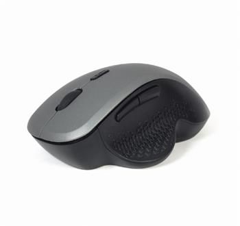Gembird Myš MUSW-6B-02, bezdrôtová, USB nano receiver, čierno-strieborná