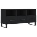 vidaXL TV stolík čierny 102x36x50 cm kompozitné drevo