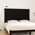 vidaXL Nástenné čelo postele čierne 185x3x110 cm masívna borovica
